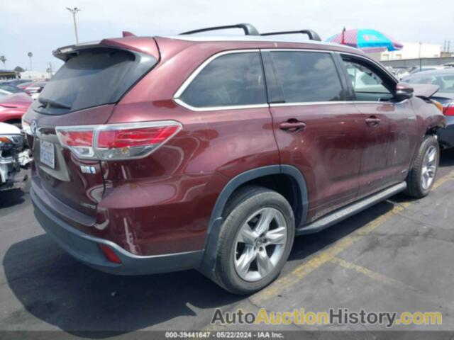 TOYOTA HIGHLANDER HYBRID LIMITED, 5TDDCRFH3GS020292