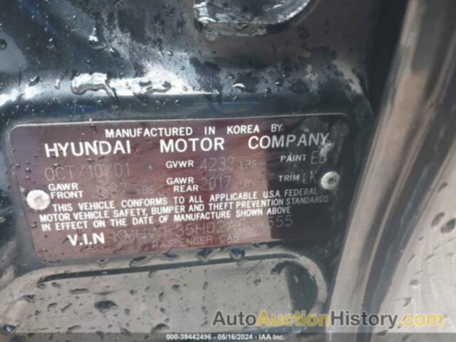 HYUNDAI SONATA GLS/LX, KMHWF35H02A564555