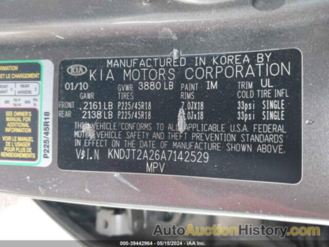 KIA SOUL SPORT, KNDJT2A26A7142529