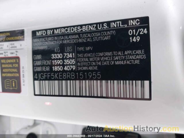 MERCEDES-BENZ GLS 450 4MATIC, 4JGFF5KE8RB151955