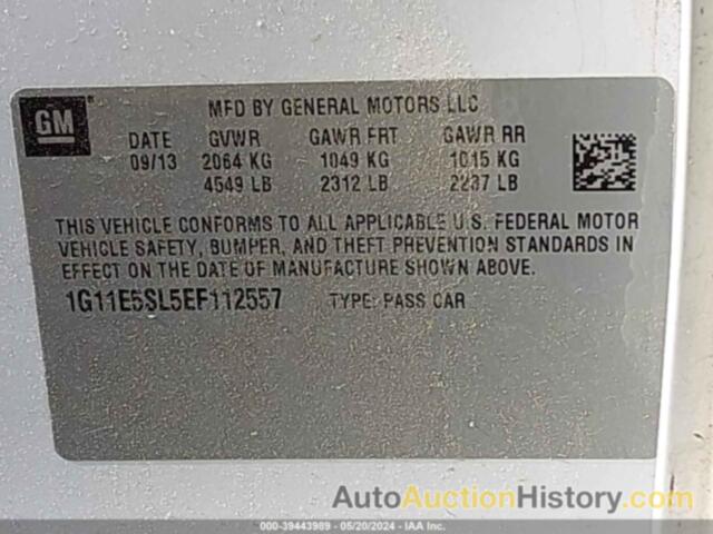 CHEVROLET MALIBU 2LT, 1G11E5SL5EF112557