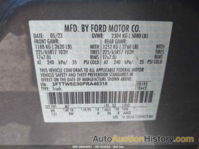 FORD MAVERICK XL, 3FTTW8E90PRA48318