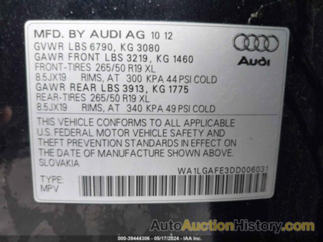 AUDI Q7 3.0T PREMIUM, WA1LGAFE3DD006031