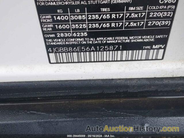 MERCEDES-BENZ ML 350 4MATIC, 4JGBB86E56A125871