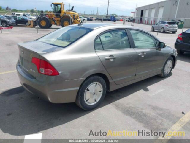 HONDA CIVIC HYBRID, JHMFA36237S004719