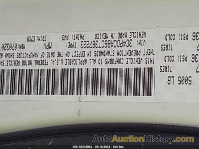 DODGE JOURNEY SE/AVP, 3C4PDCAB6CT367223