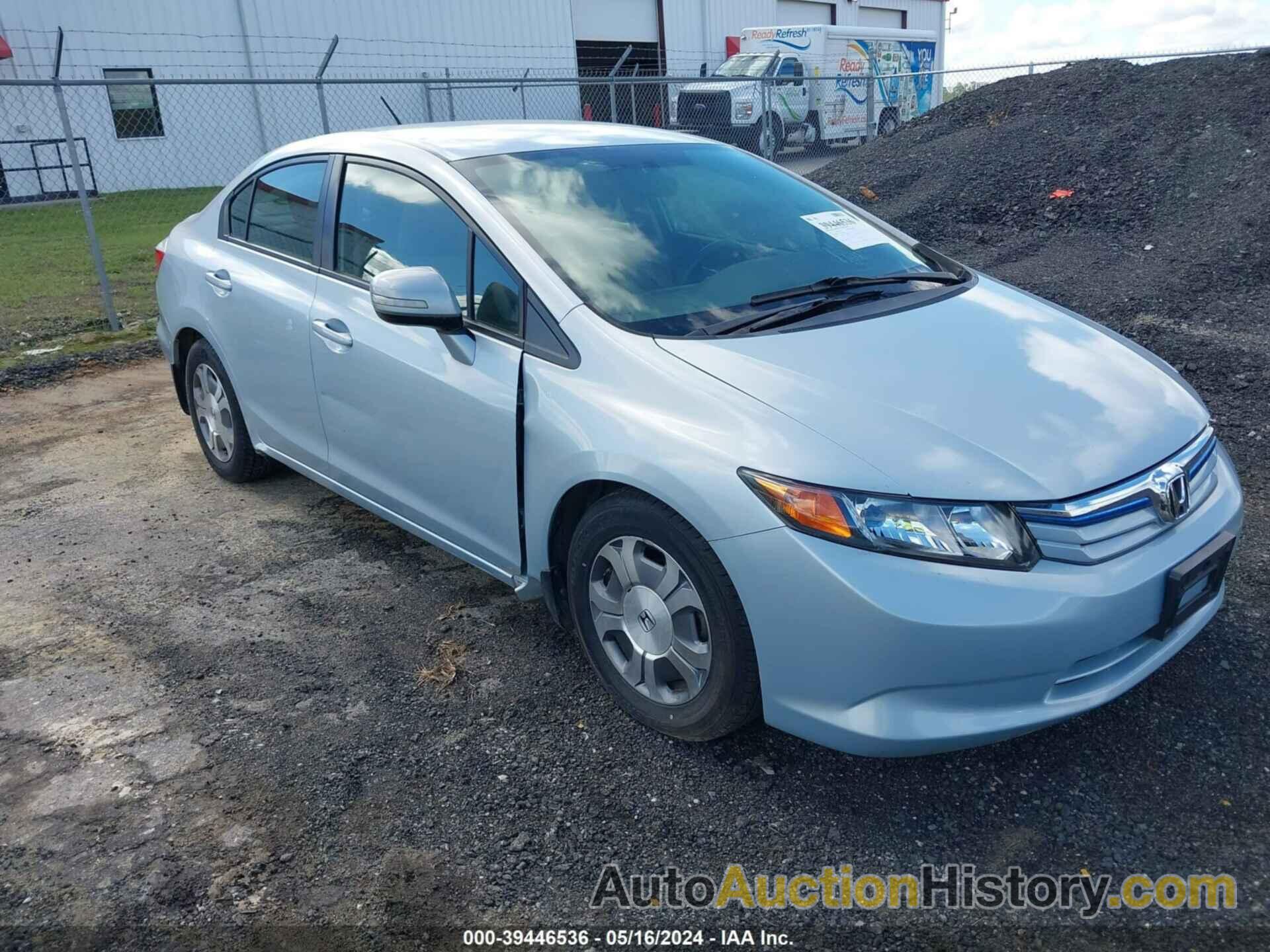 HONDA CIVIC HYBRID, JHMFB4F39CS002740