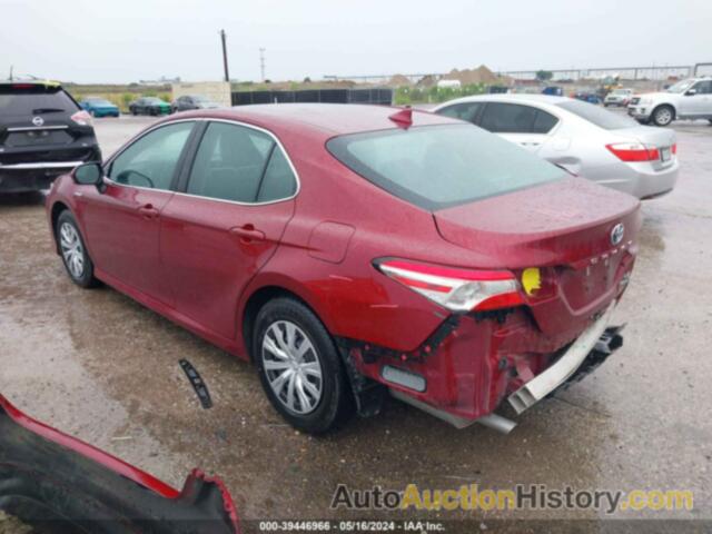 TOYOTA CAMRY HYBRID LE, 4T1B31HK7KU516780