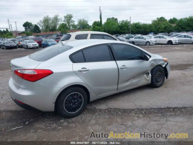 KIA FORTE LX, KNAFK4A67E5215218