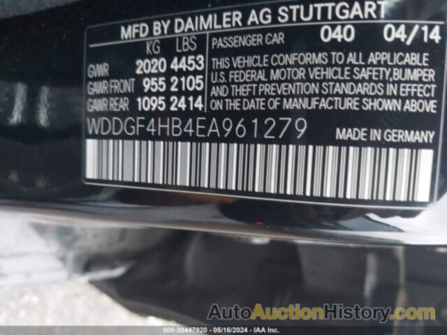 MERCEDES-BENZ C 250 LUXURY/SPORT, WDDGF4HB4EA961279