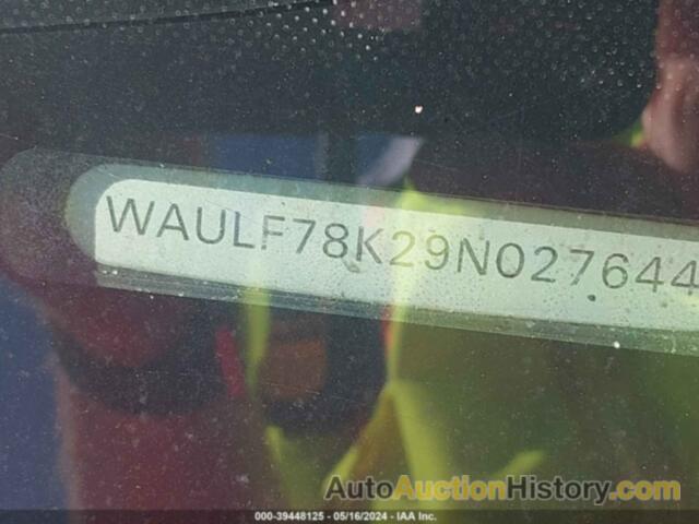 AUDI A4 2.0T PREMIUM, WAULF78K29N027644