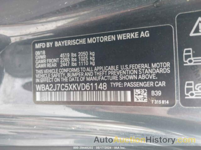 BMW M240I XDRIVE, WBA2J7C5XKVD61148