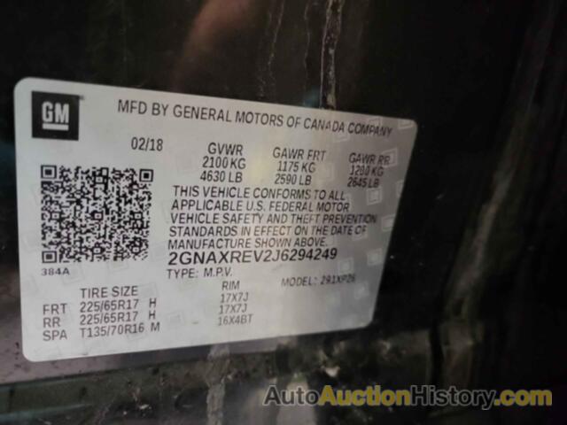 CHEVROLET EQUINOX LS, 2GNAXREV2J6294249