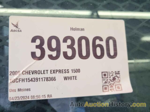 CHEVROLET EXPRESS 1500 WORK VAN, 1GCFH154391178366