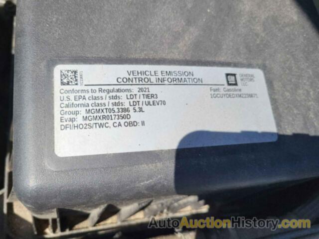 CHEVROLET SILVERADO 1500 4WD  STANDARD BED LT, 1GCUYDEDXMZ236671