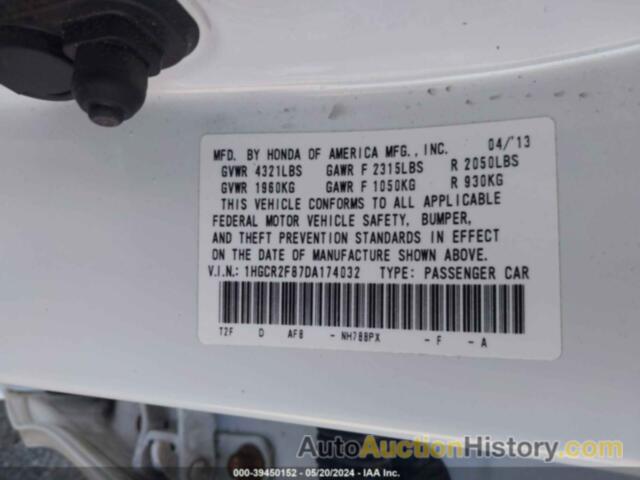 HONDA ACCORD EX-L, 1HGCR2F87DA174032