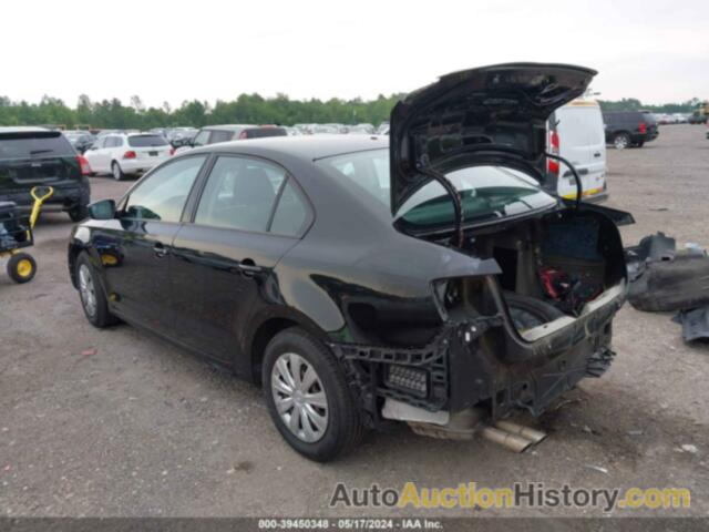 VOLKSWAGEN JETTA S, 3VW2K7AJ6BM083885