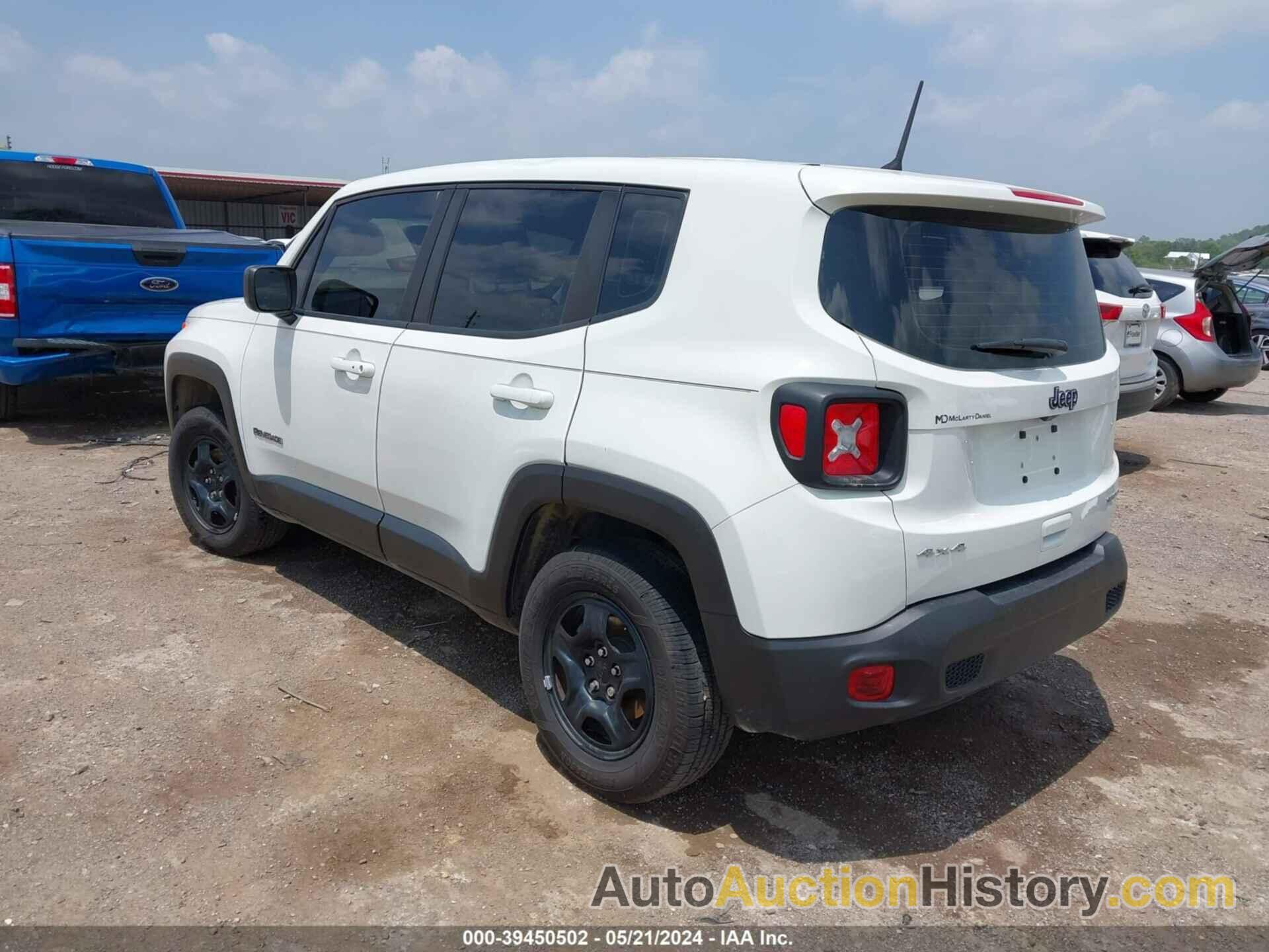 JEEP RENEGADE SPORT 4X4, ZACNJBA14KPK06468