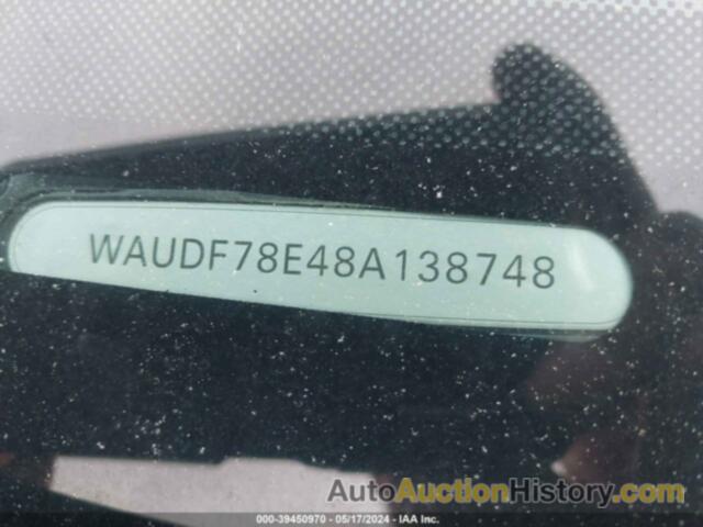 AUDI A4 2.0T QUATTRO, WAUDF78E48A138748