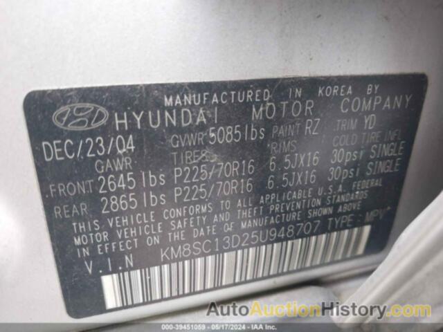 HYUNDAI SANTA FE GLS, KM8SC13D25U948707