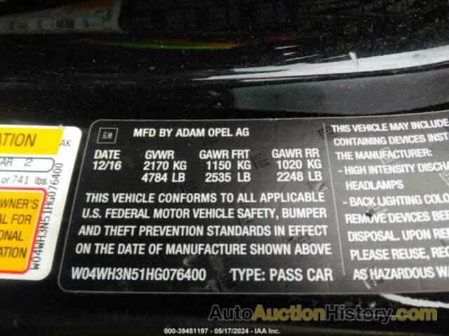 BUICK CASCADA PREMIUM, W04WH3N51HG076400