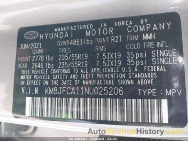 HYUNDAI TUCSON SEL CONVENIENCE, KM8JFCA11NU025206