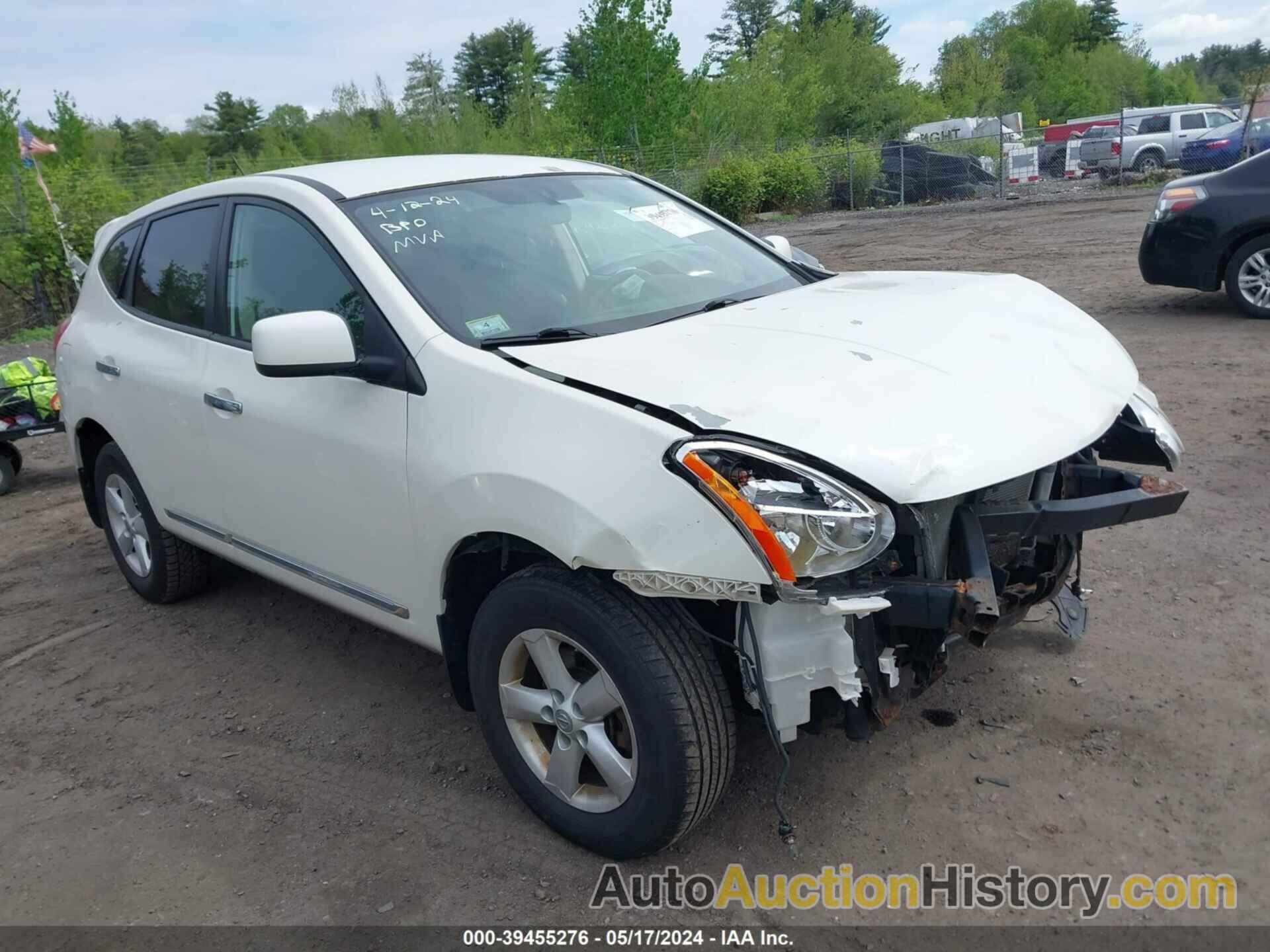 NISSAN ROGUE S, JN8AS5MV0DW664243