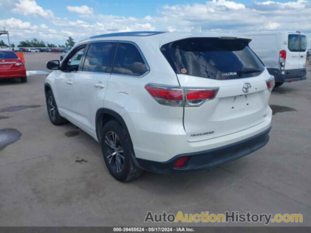 TOYOTA HIGHLANDER XLE V6, 5TDKKRFH3GS155038