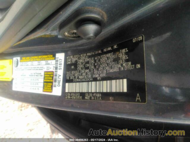 TOYOTA SIENNA LIMITED, 5TDYK4CC4AS304344