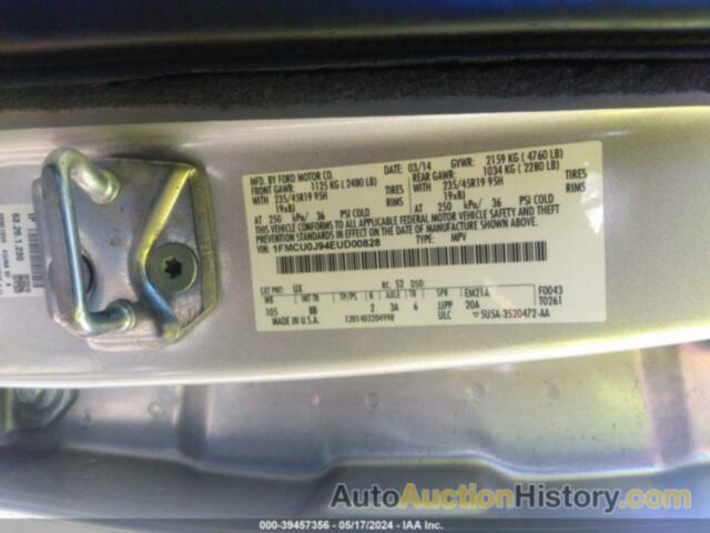 FORD ESCAPE TITANIUM, 1FMCU0J94EUD00828