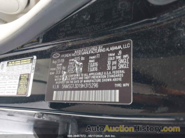 HYUNDAI SANTA FE GLS, 5NMSG13D19H315296