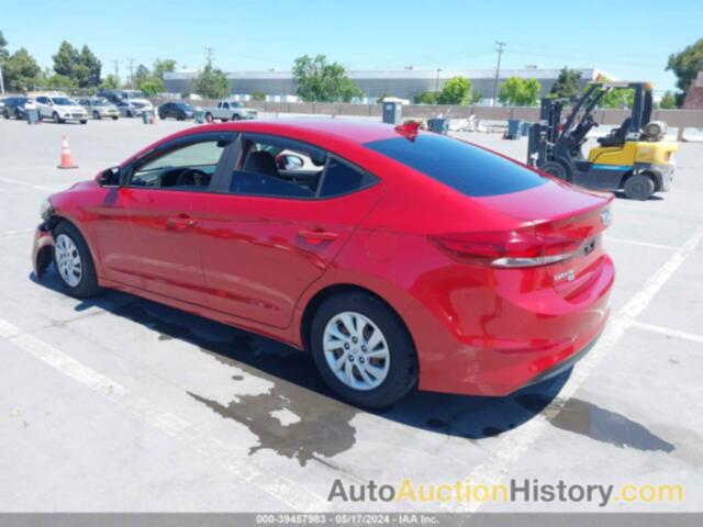 HYUNDAI ELANTRA SE, 5NPD74LFXHH164245