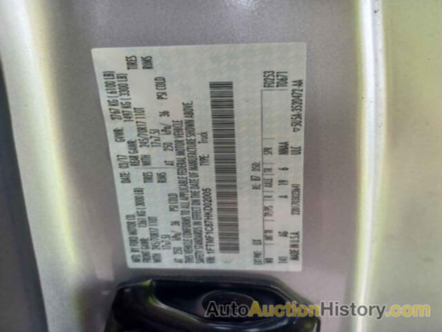 FORD F-150 XL, 1FTMF1C87HKD02005