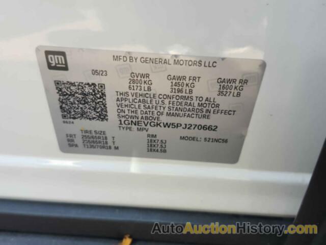 CHEVROLET TRAVERSE LT, 1GNEVGKW5PJ270662