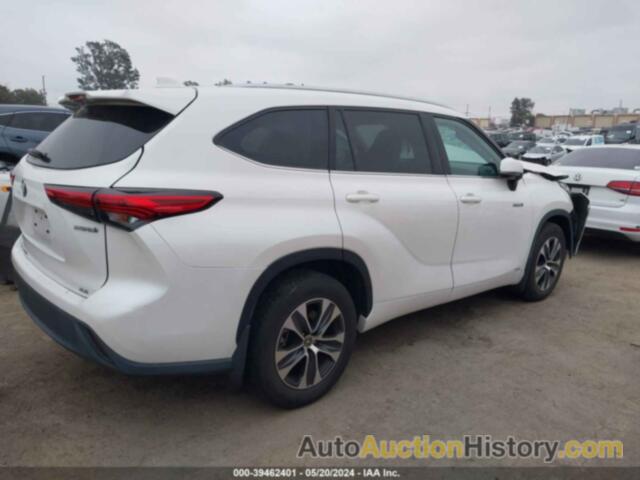 TOYOTA HIGHLANDER HYBRID XLE, 5TDHBRCH8MS532490