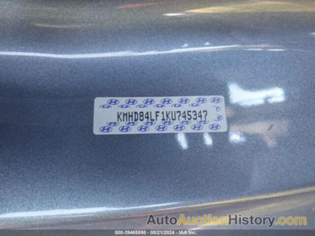 HYUNDAI ELANTRA SEL, KMHD84LF1KU745347