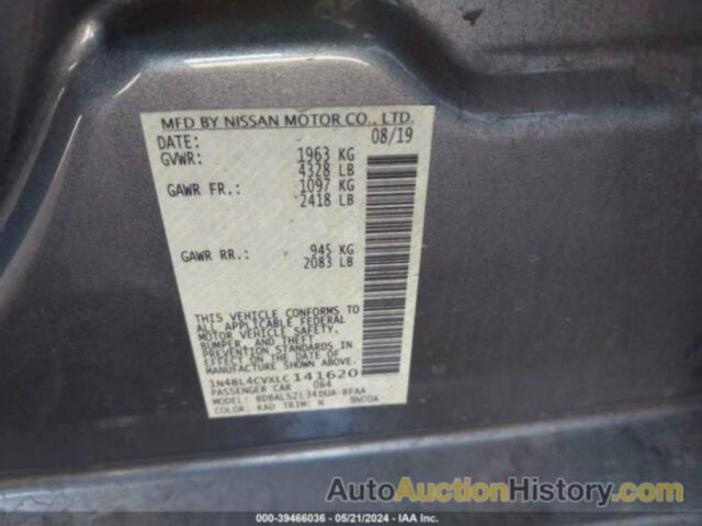 NISSAN ALTIMA SR, 1N4BL4CVXLC141620