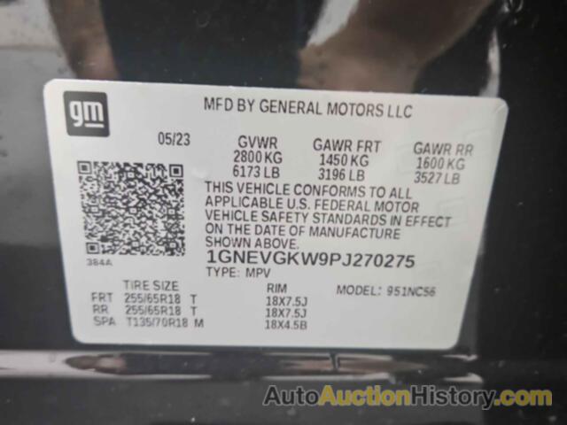 CHEVROLET TRAVERSE AWD LT CLOTH, 1GNEVGKW9PJ270275