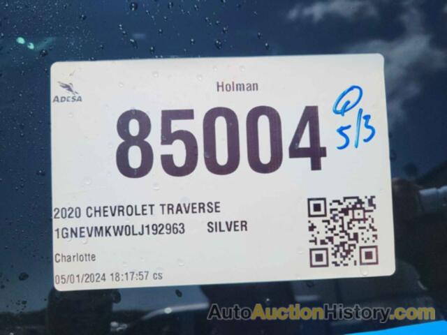 CHEVROLET TRAVERSE AWD 2FL, 1GNEVMKW0LJ192963