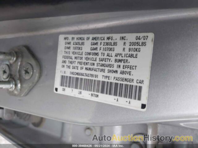 HONDA ACCORD 3.0 EX, 1HGCM66847A078191