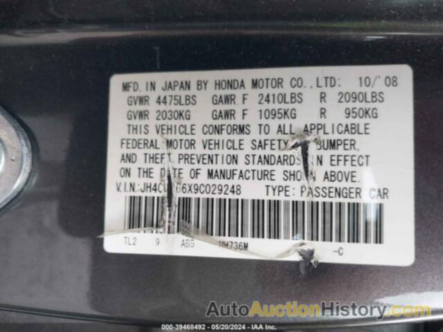 ACURA TSX, JH4CU266X9C029248