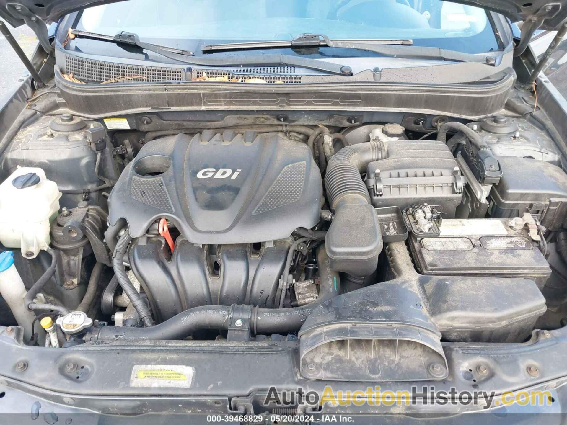 HYUNDAI SONATA GLS, 5NPEB4AC4DH728588