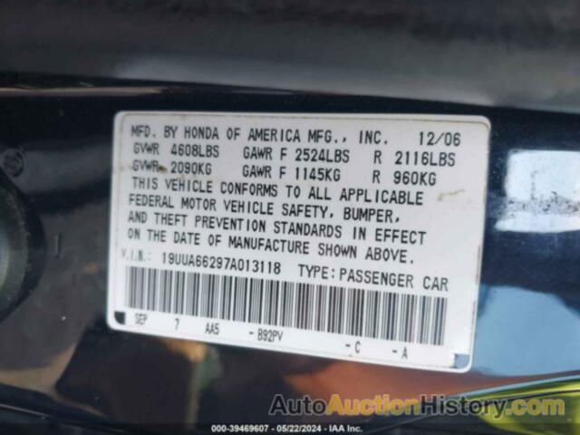 ACURA TL 3.2, 19UUA66297A013118