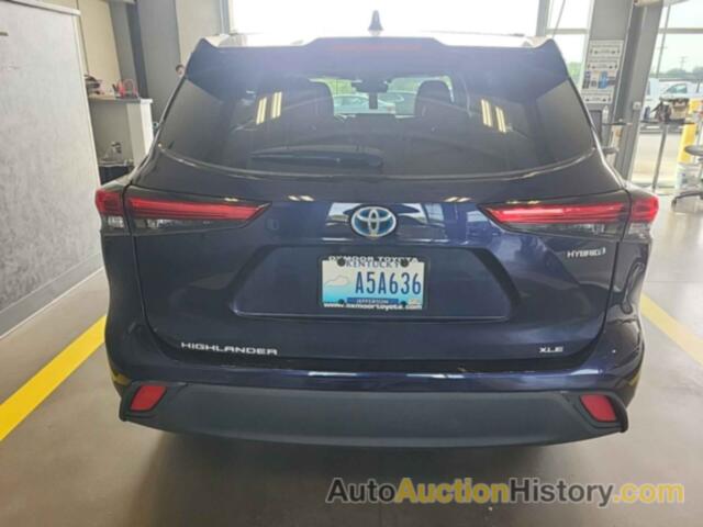 TOYOTA HIGHLANDER HYBRID XLE, 5TDHARAH3MS012087