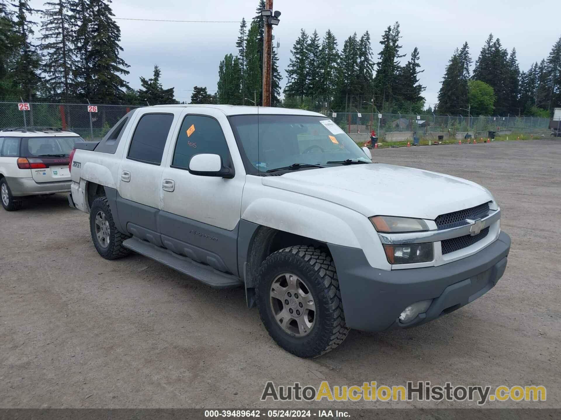 CHEVROLET AVALANCHE 1500, 3GNEK13TX2G274677