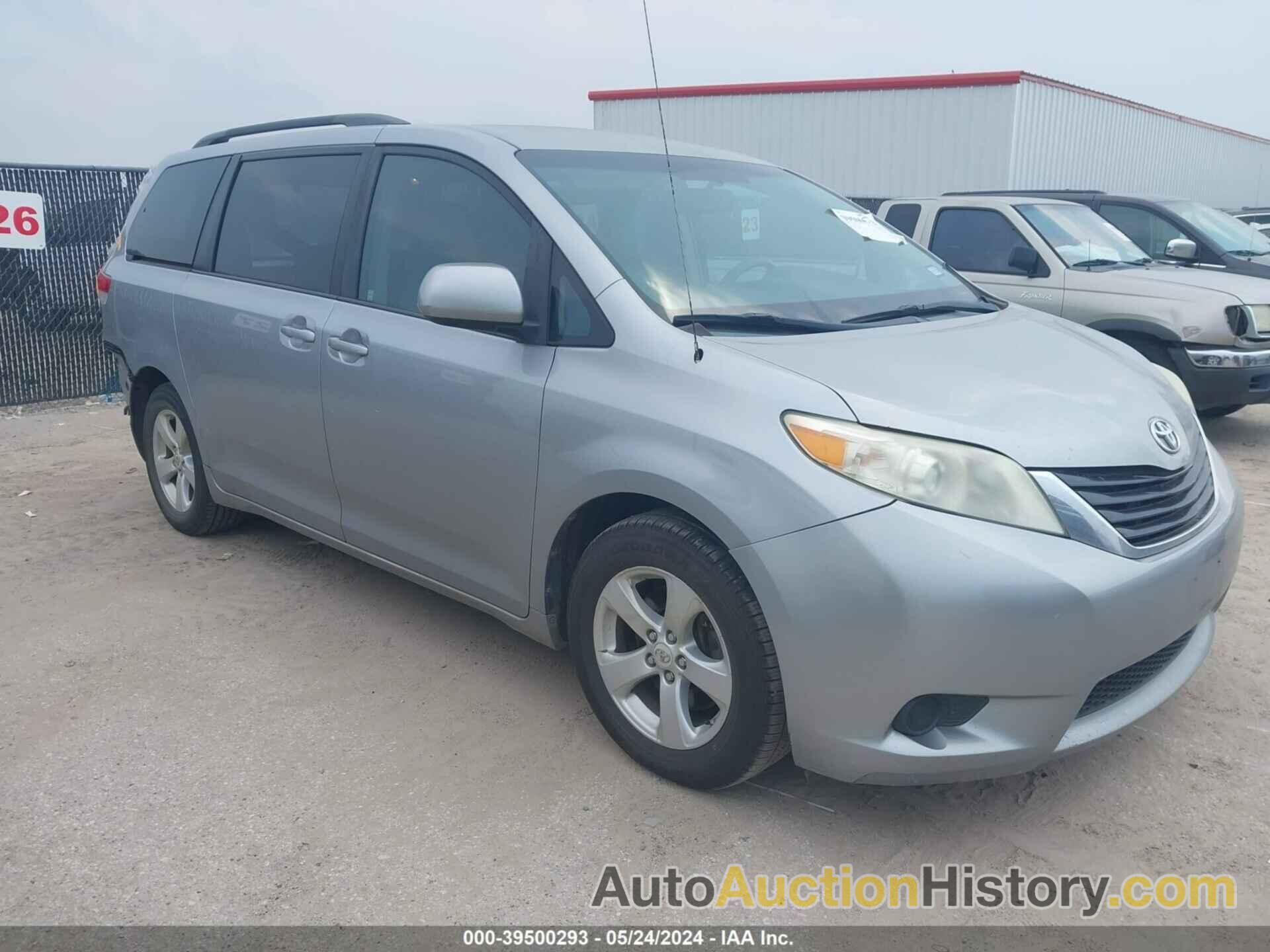 TOYOTA SIENNA LE V6 8 PASSENGER, 5TDKK3DCXCS220434