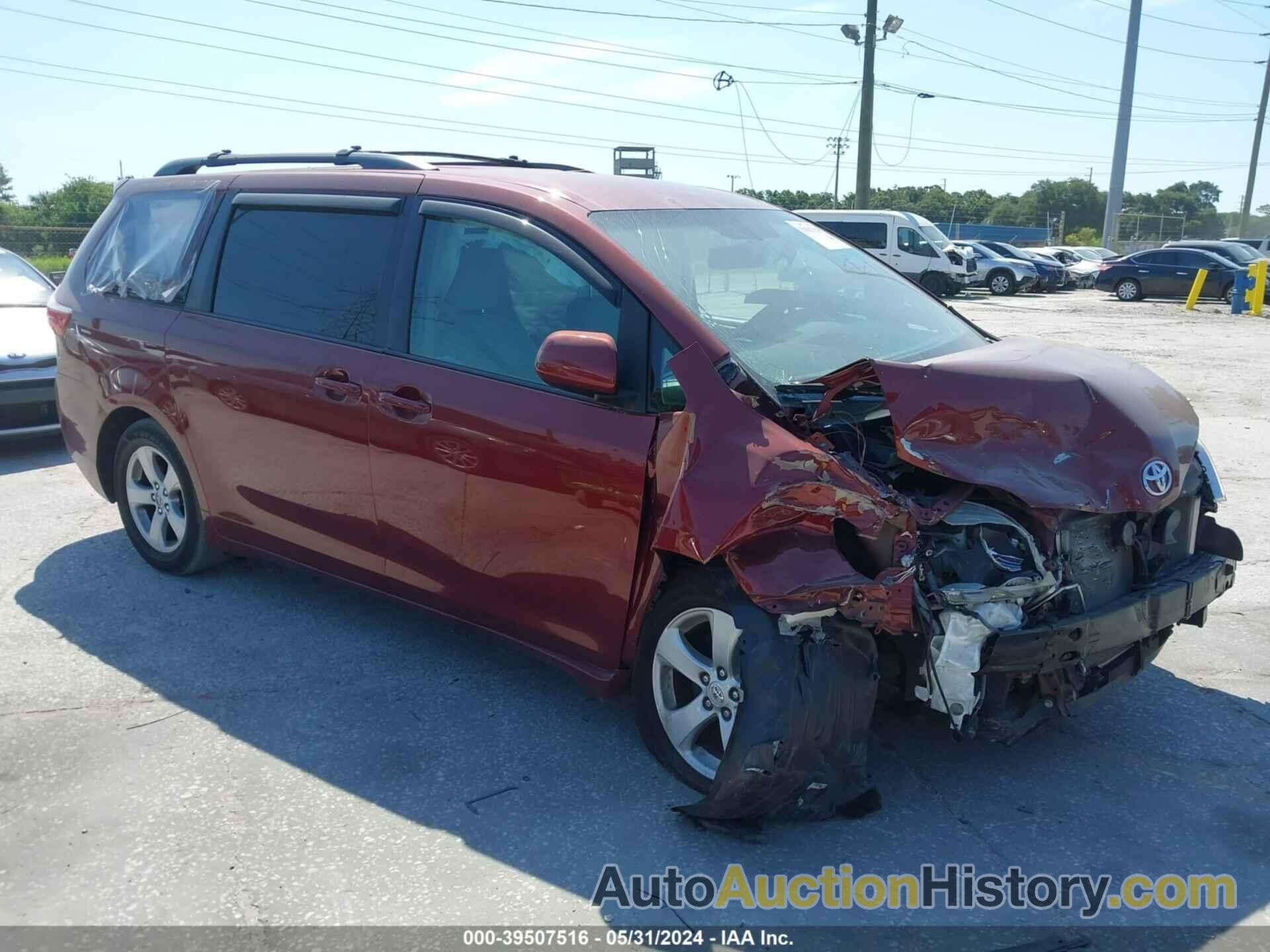 TOYOTA SIENNA LE 8 PASSENGER, 5TDKK3DC9FS548836