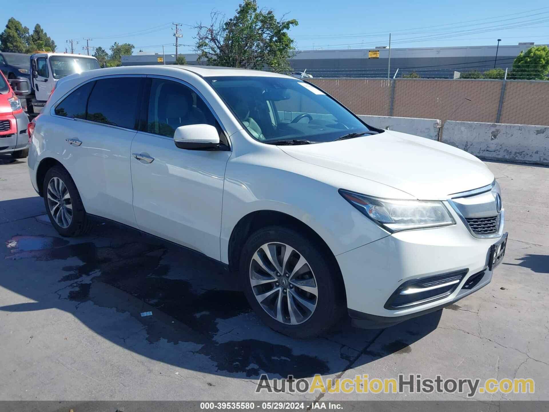 ACURA MDX TECHNOLOGY PKG W/ENTERTAINMENT PKG, 5FRYD3H62FB014413