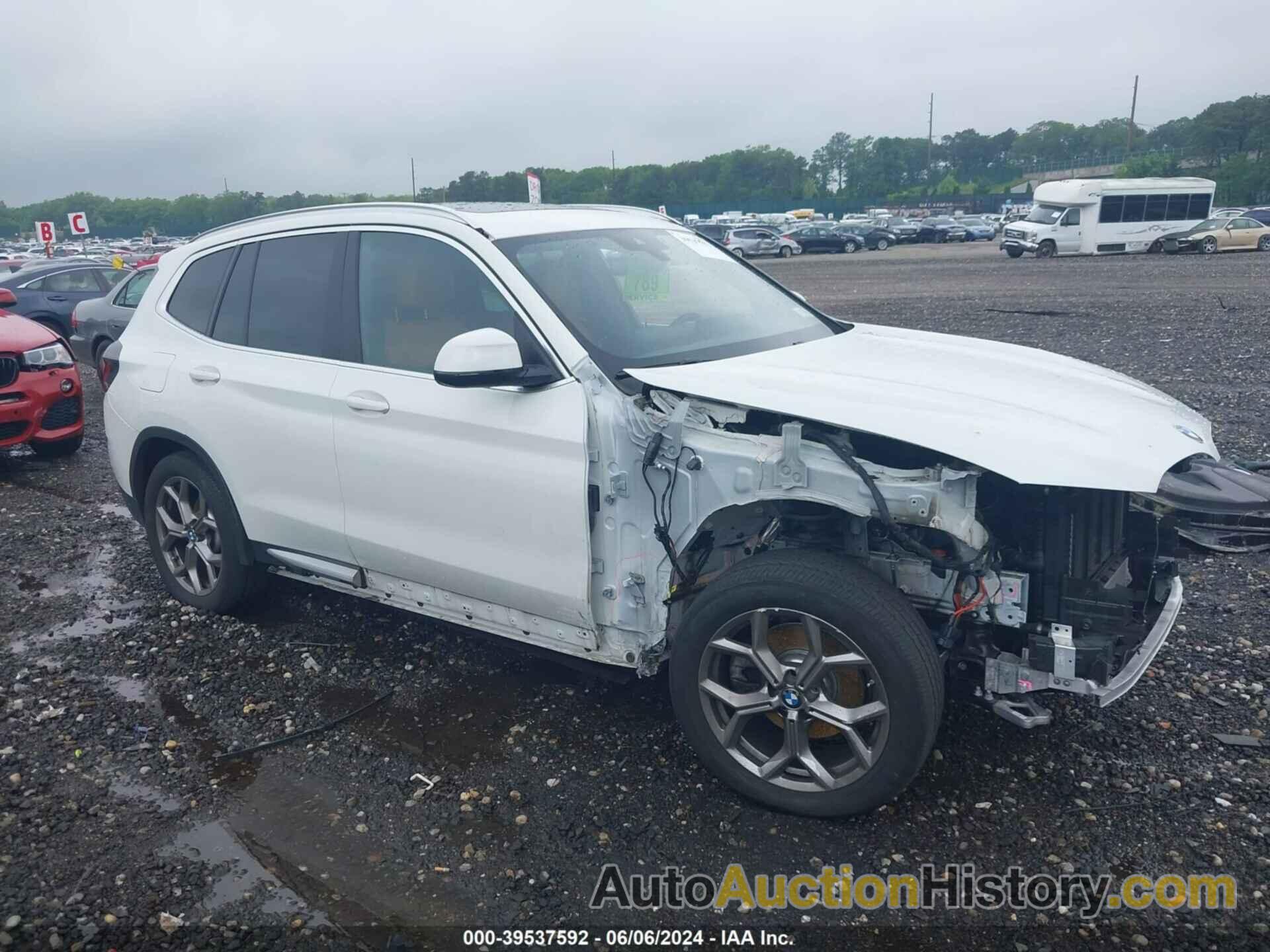 BMW X3 XDRIVE30I, 5UX53DP08N9K65034