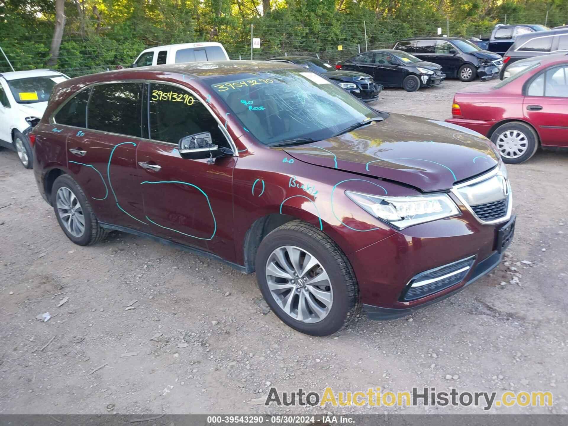 ACURA MDX TECHNOLOGY PACKAGE, 5FRYD4H49EB030112
